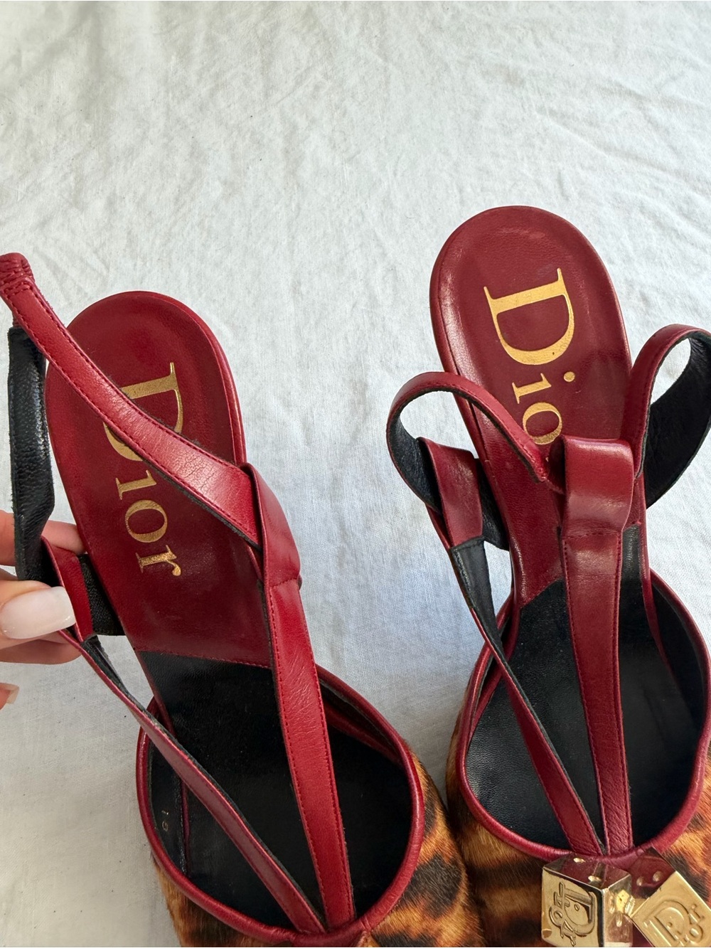Rare Christian Dior by Galliano Leather Ponyhair Slingback Heels - Picture 8 of 14